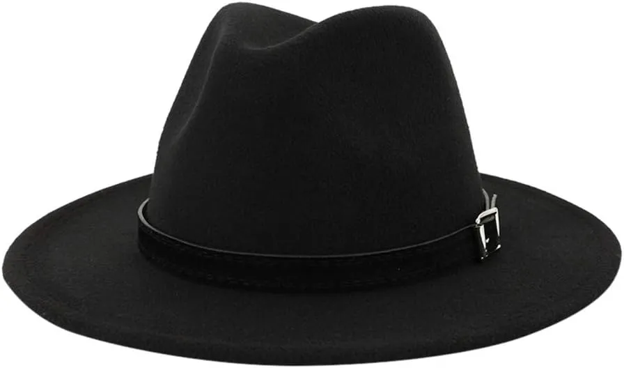 Unisex Classic 20s Fedora Hat with and Men & Women Casual Jazz Cap Vintage Panama Hat for Men 1920s