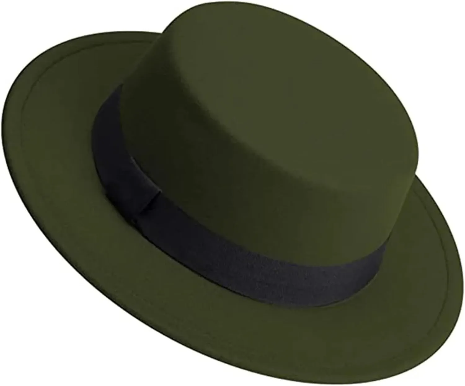 Wide Brim Unisex Classic Fedora Wool Jazz Panama Hat