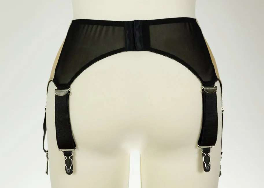 Wide GRACE Garter belt in Purple, Magenta, Blue, Burgundy Size XS-3XL