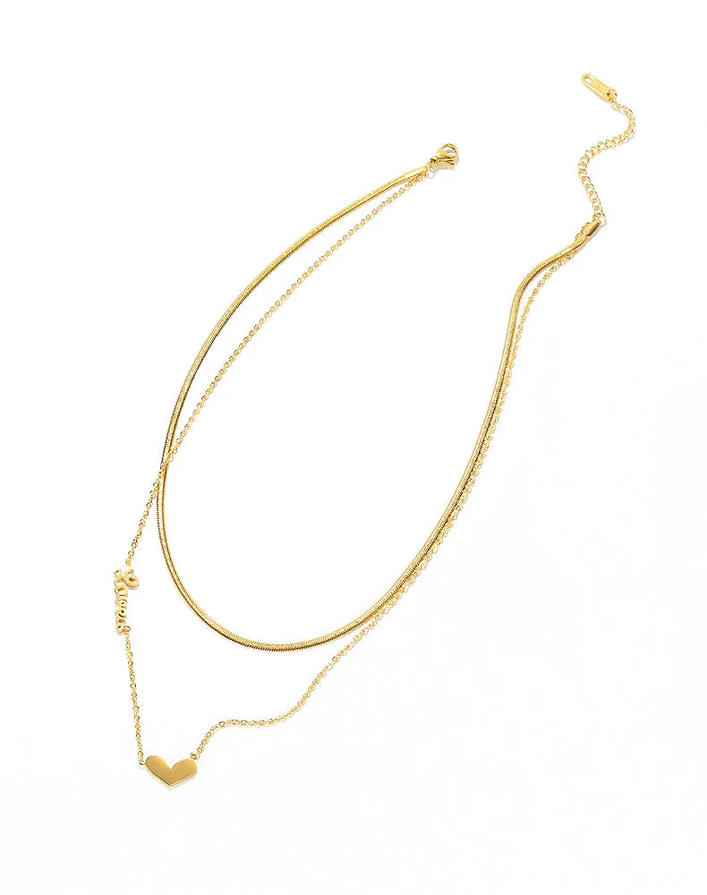 Women's Fashion Cute Heart Pendant Necklace